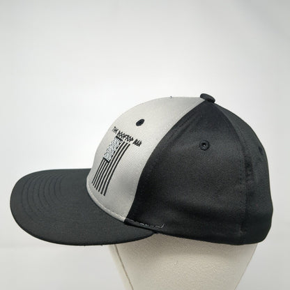 The Rooftop Bar Fitted Hat Black S/M Embroidered Patriotic 6 Panel Sweet Caps