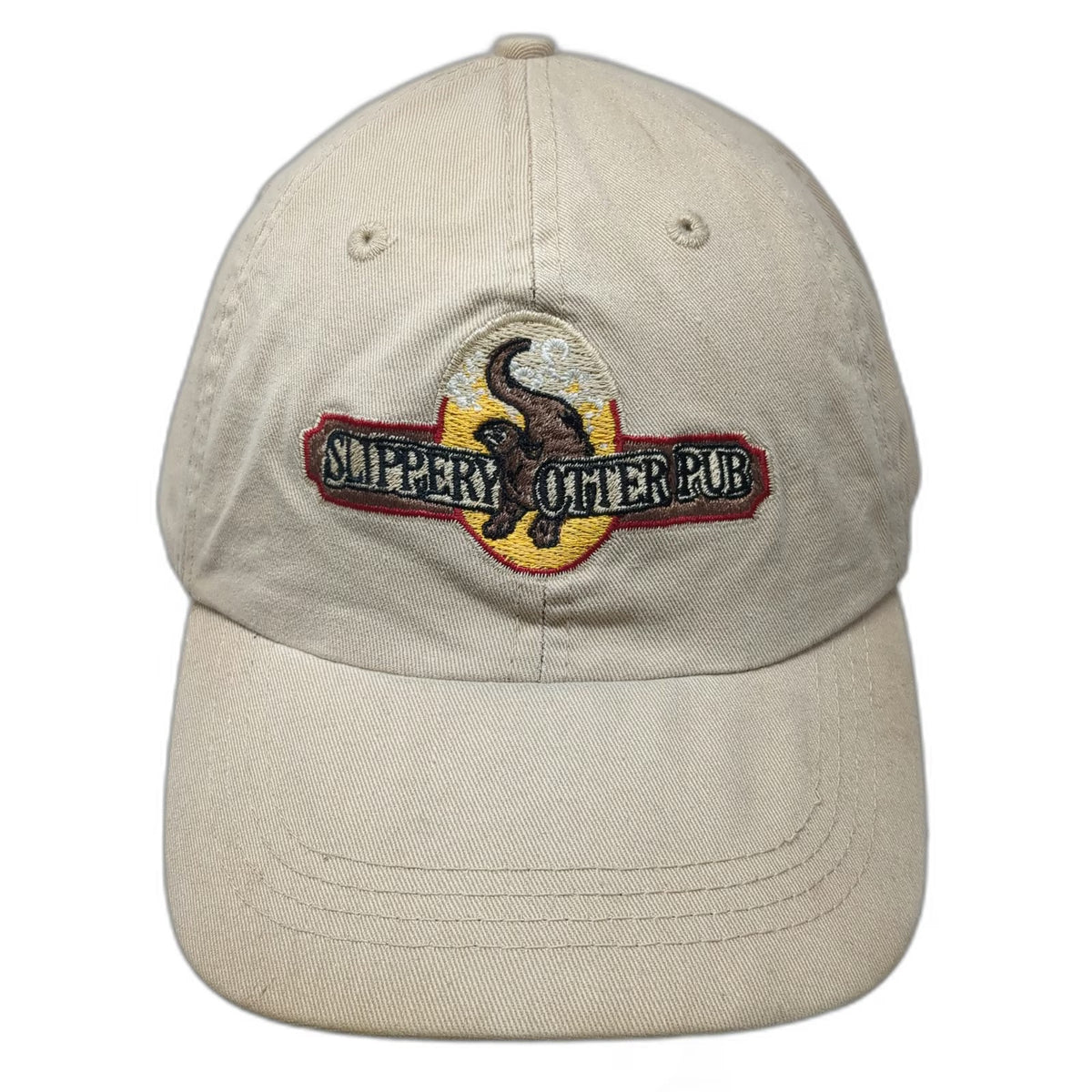 Alternative Baseball Cap Beige One Size Slippery Otter Pub West Yellowstone Hat