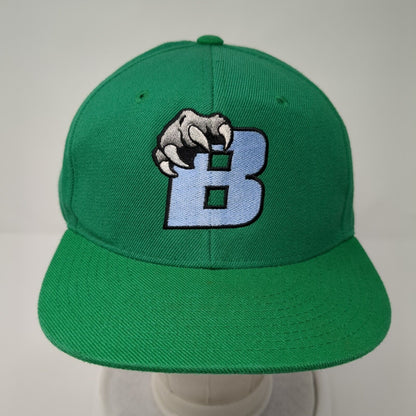 Letter B Claw Snapback Hat Green One Size Adjustable Embroidered Decky