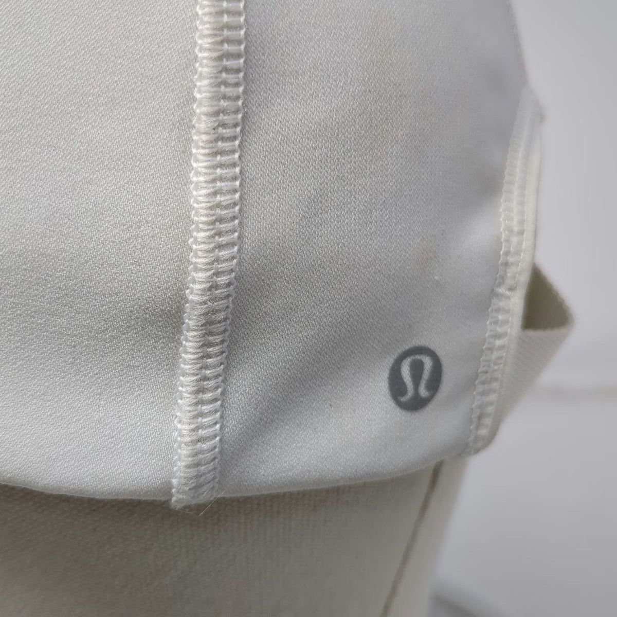 Lululemon Baseball Cap White One Size Performance Reflective Adjustable Hat