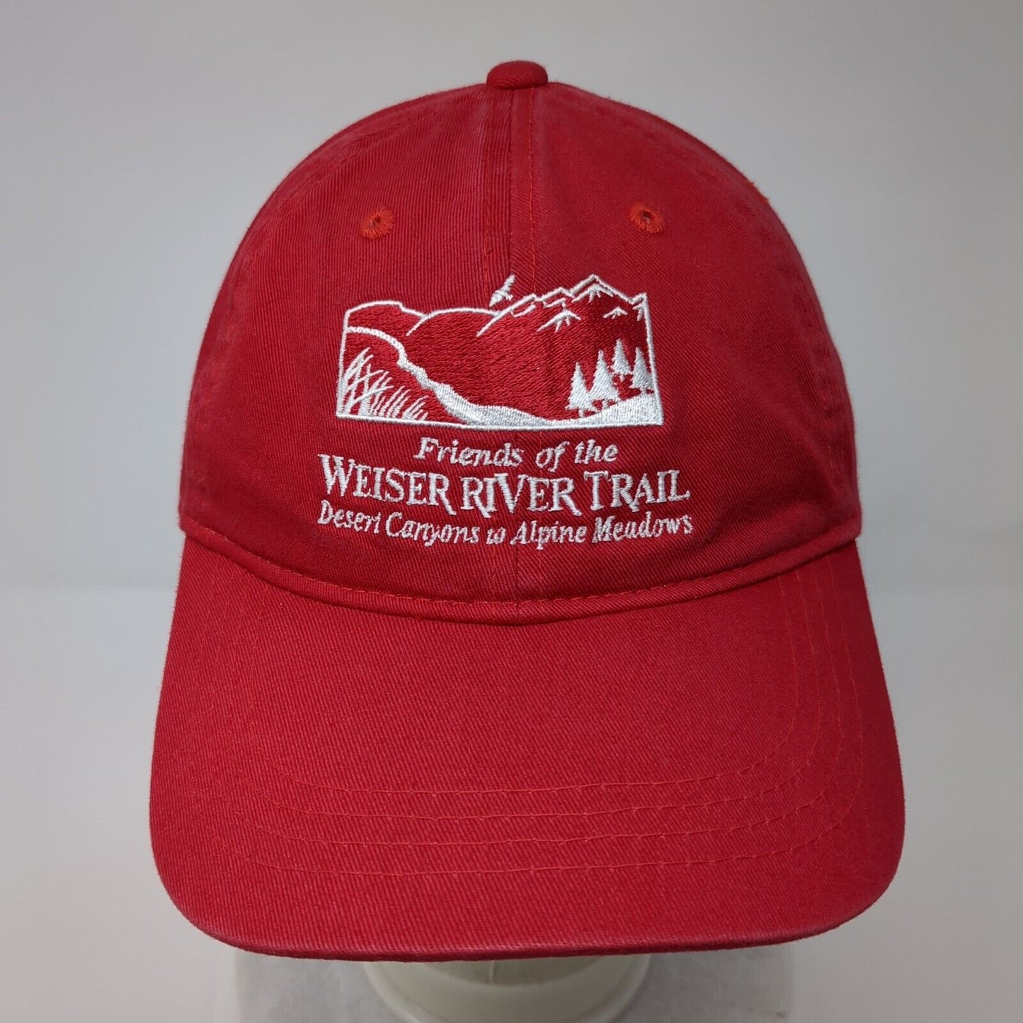 Friends of the Weiser River Trail Slideback Hat Red OSFM Outdoor Cap