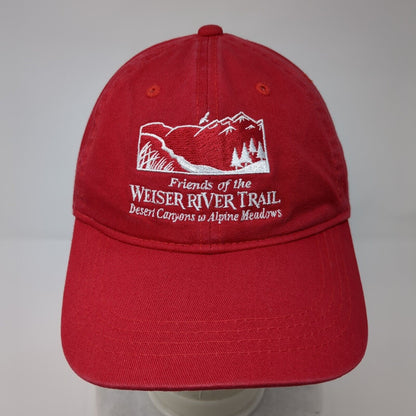 Friends of the Weiser River Trail Slideback Hat Red OSFM Outdoor Cap
