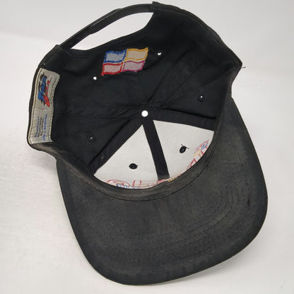 Track Gear 5 Panel Hat Black Inside NASCAR Snapback Racing Embroidered Vintage