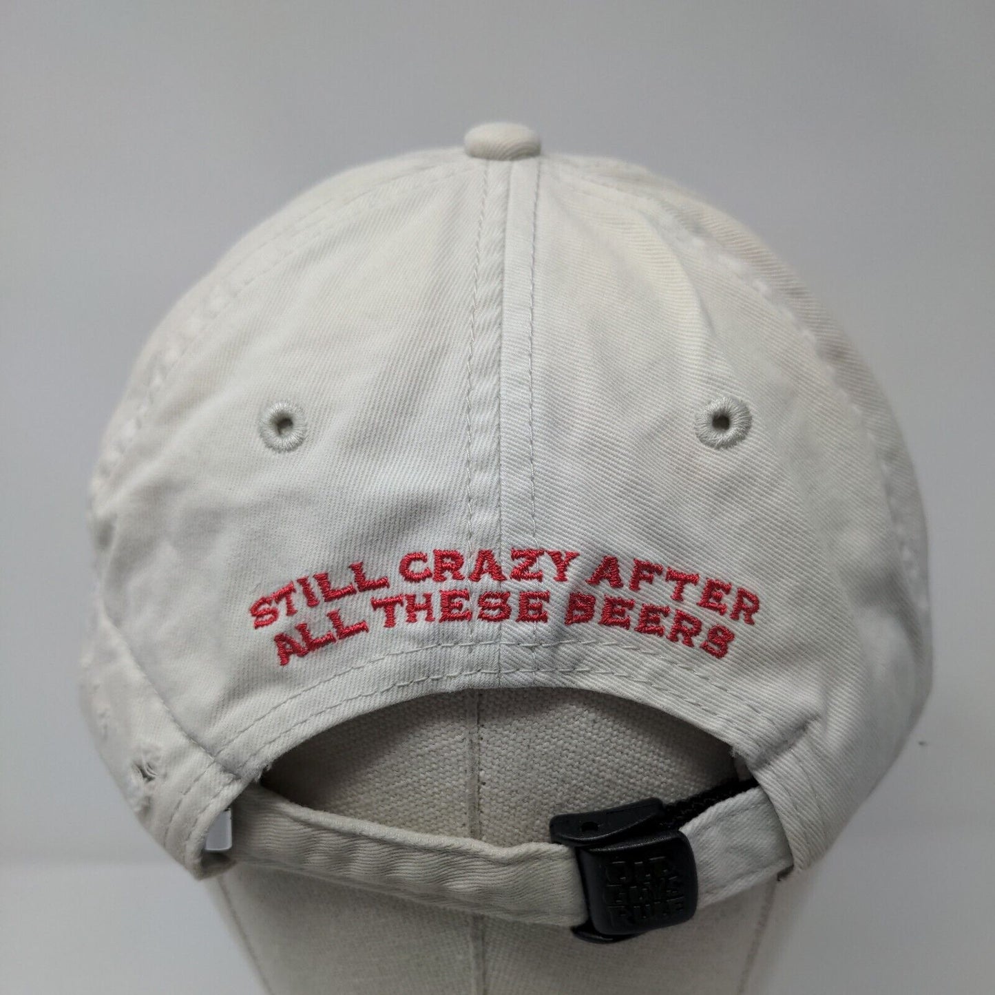 Old Guys Rule Slideback Hat Tan One Size Solid Adjustable Embroidered
