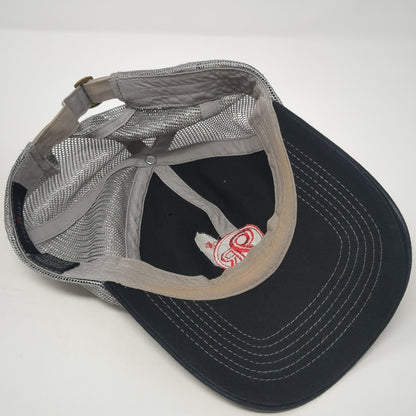 9R Slideback Trucker Hat Black One Size Mesh Back Colorblock Sportsman