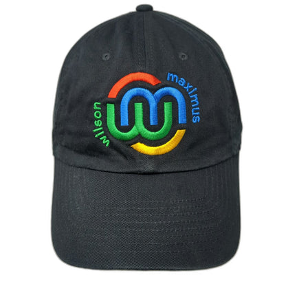 Nike Baseball Cap Black One Size Wilson Maximus Embroidered Swoosh Slideback Hat