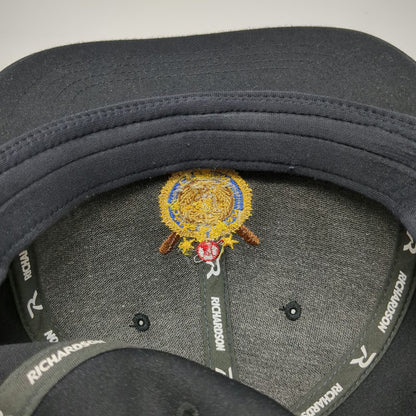 Richardson Baseball Cap Black M American Legion Umpire Flexfit Curved Brim Hat