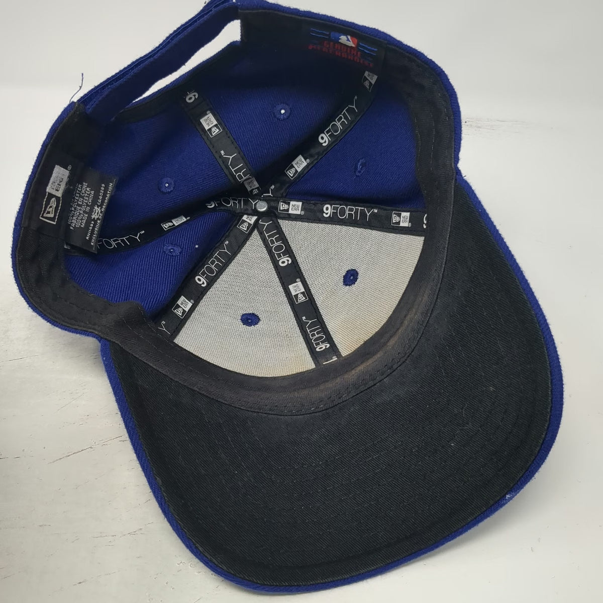 Los Angeles Dodgers MLB New Era Baseball Cap Blue One Size 9FORTY Strapback Hat