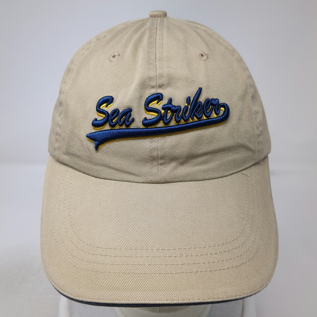 Cap America Sea Striker Bill Fisher Beige One Size Baseball Cap Hat Strapback
