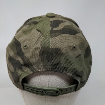 Old Navy Camo Snapback Hat Green One Size Embroidered Spell Out Logo