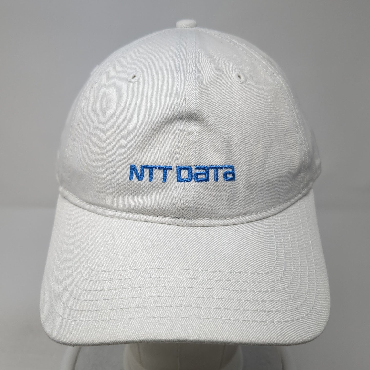 NTT Data Slideback Baseball Cap White OS Adjustable Embroidered 9Twenty New Era
