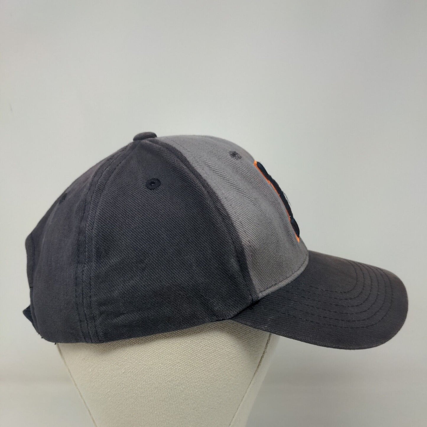 Captivating Headwear Men's Strapback Hat Blue Fighting Illini Illinois Logo