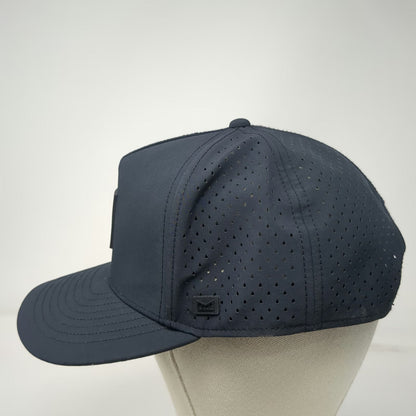 Melin Trucker Hat Black L Hydro Odysea Snapback Perforated Logo Patch