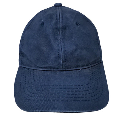 George Strapback Hat Blue One Size Adjustable Vent Holes 6 Panel Blank