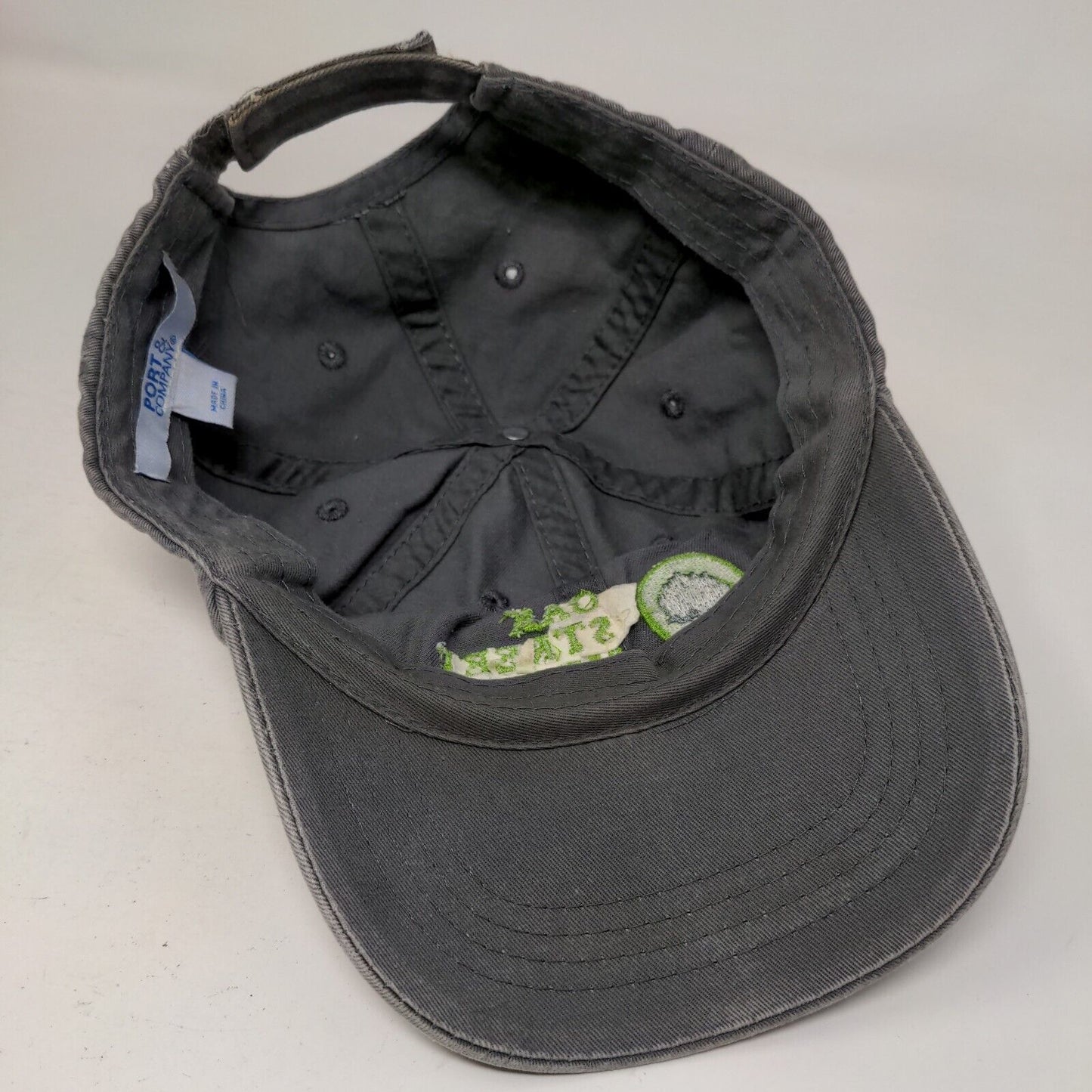 Oak Street Health Strapback Hat Gray One Size Embroidered Port & Company