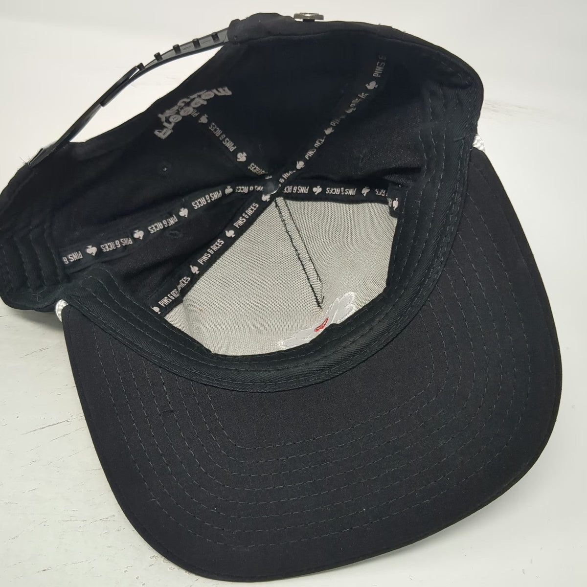 Pins & Aces 5 Panel Black One Size Hat Freedom Youth Tree Heart Rope Snapback