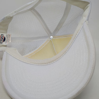 Nissun Trucker Hat White One Size Mesh Back Snapback Stods Stag Brews Birdies