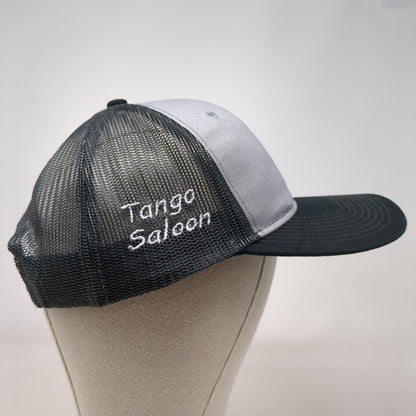 TS Tango Saloon Snapback Trucker Hat Gray One Size Mesh Back Port Authority