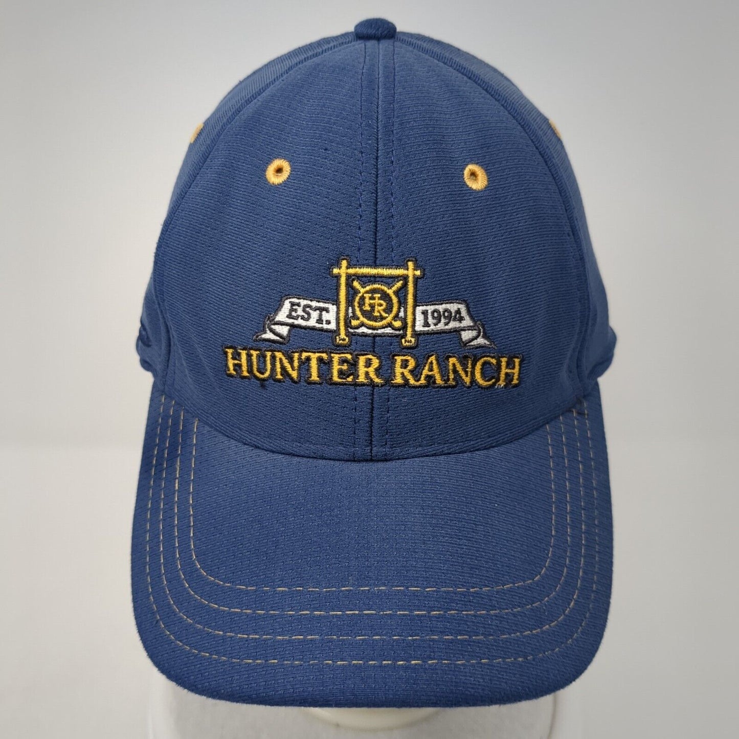 Hunter Ranch Est. 1994 Fitted Hat Blue L/XL Embroidered Polyester Pukka