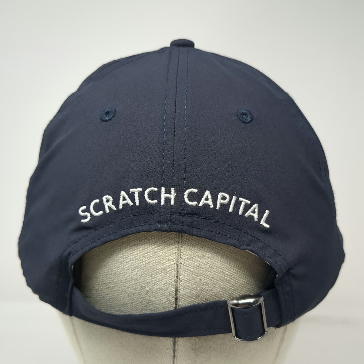Pukka Scratch Capital Blue Baseball Cap One Size Performance Slideback Logo Hat