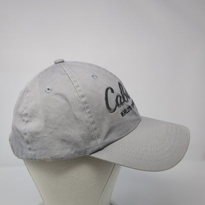 Cabela's Worlds Foremost Outfitters Baseball Cap Gray OS Adjustable Embroidered