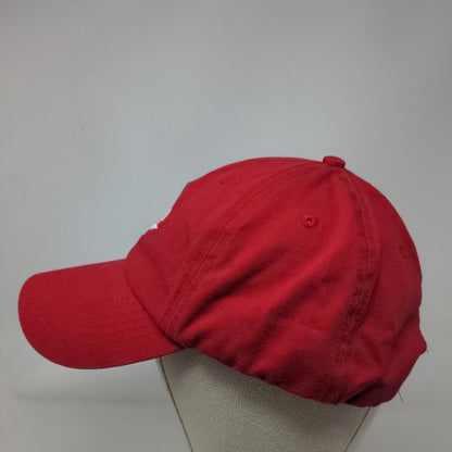 Geo Leaf MedMen Slideback Hat Red One Size Embroidered Apollo