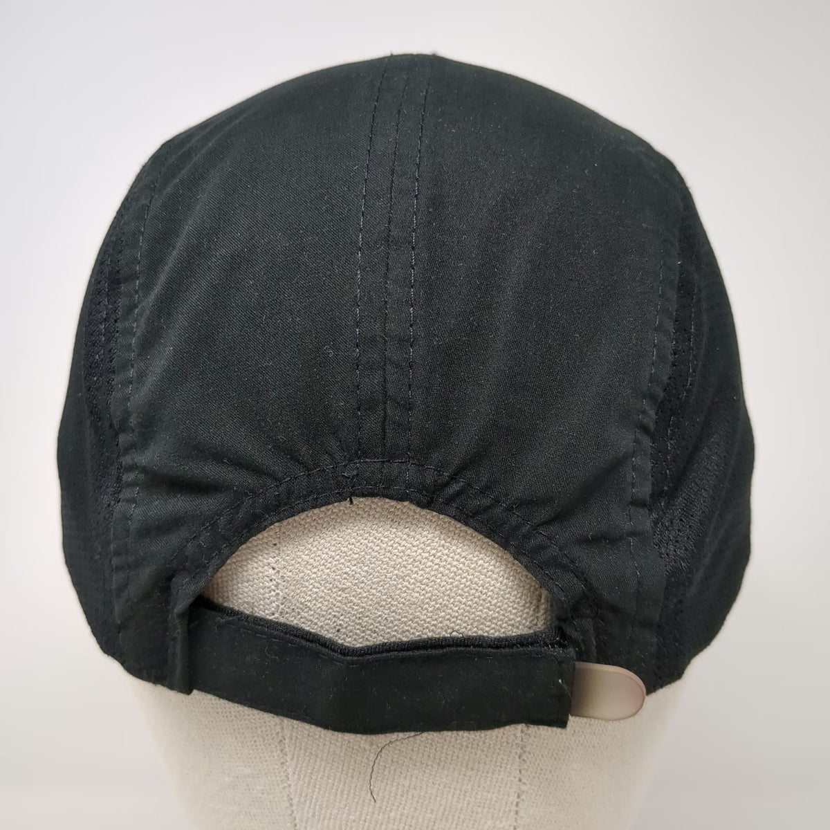 Headsweats Baseball Cap Black OSFM GO! St. Louis Marathon Running Mesh Strapback