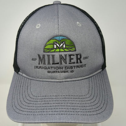 Port Authority Trucker Hat Gray Black One Size Mesh Snapback Milner Irrigation