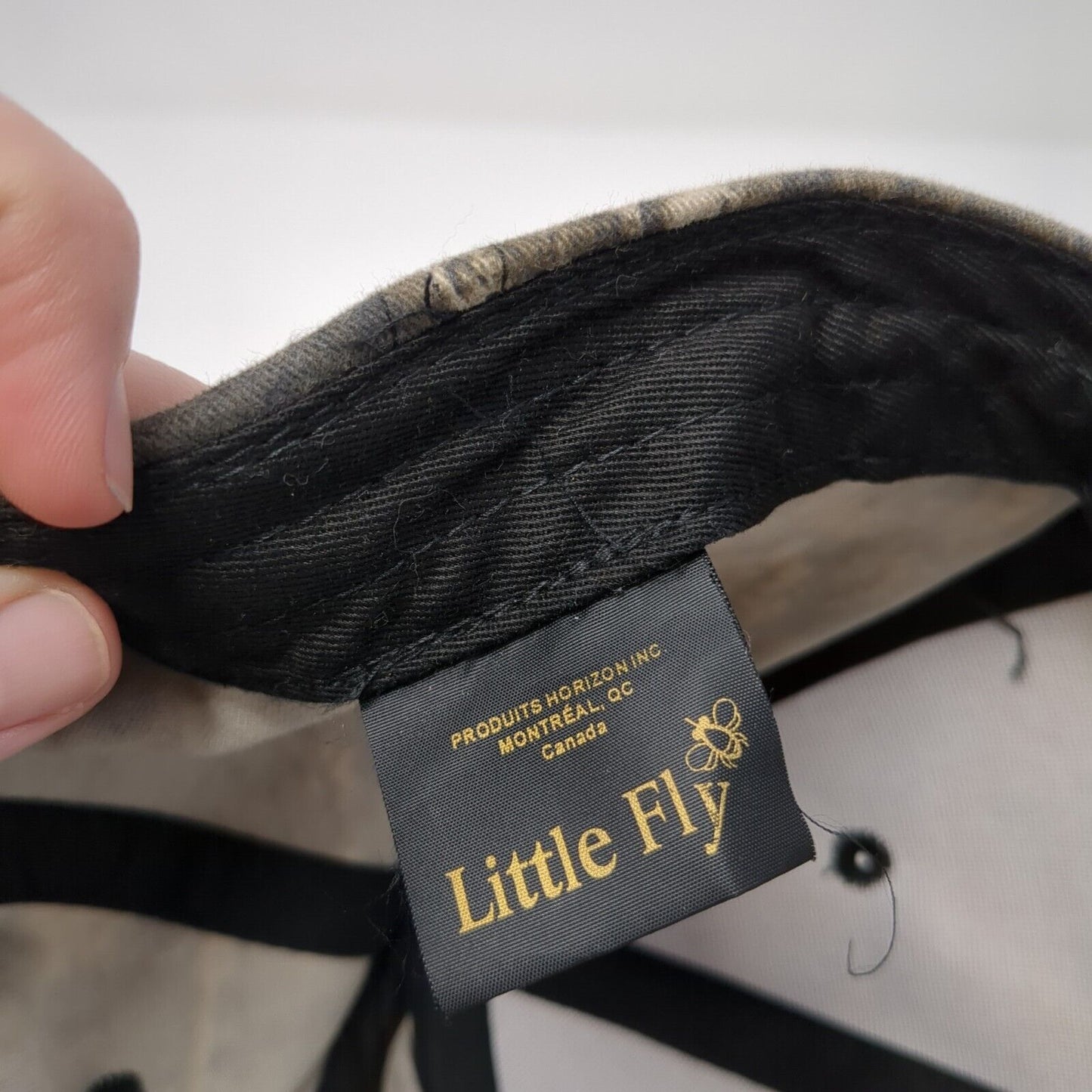 Little Fly Strapback Hat Camouflage One Size Adjustable Vented Holes 6 Panel