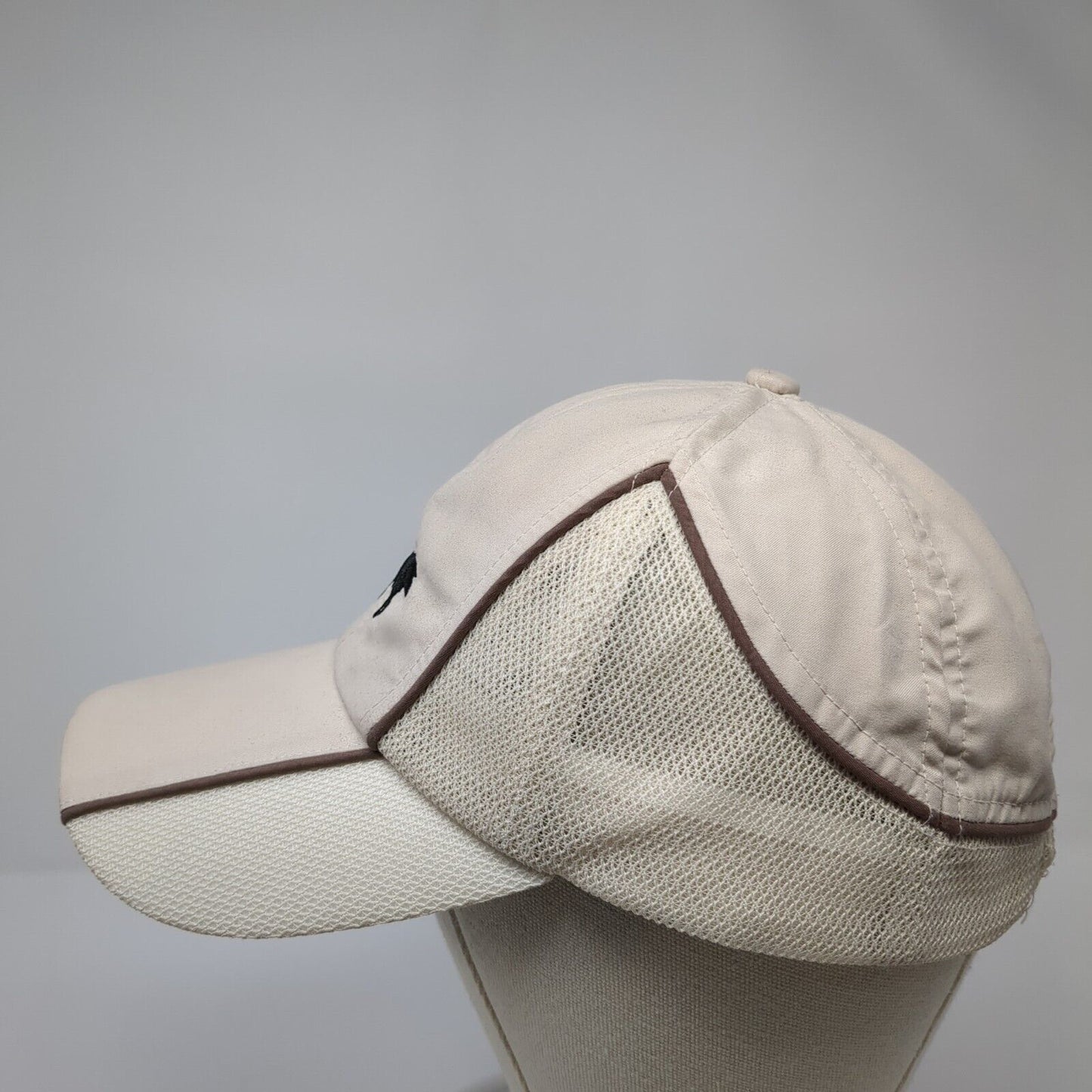 Gabriel Feliu Pedro SL Strapback Hat Tan 57cm Adjustable Embroidered Breathable