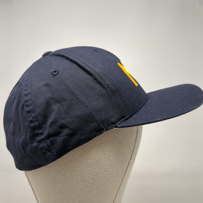 MYB Fitted Hat Blue 7 3/8-8 Solid Embroidered Flexfit Pacific Headwear