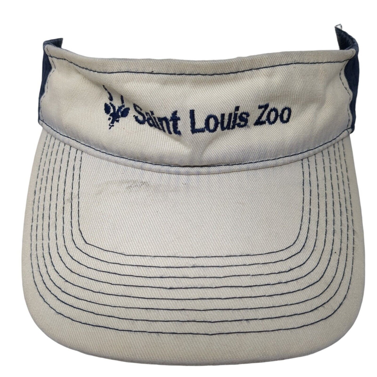 Saint Louis Zoo Strapback Sun Visor Hat Multicolor One Size Adjustable