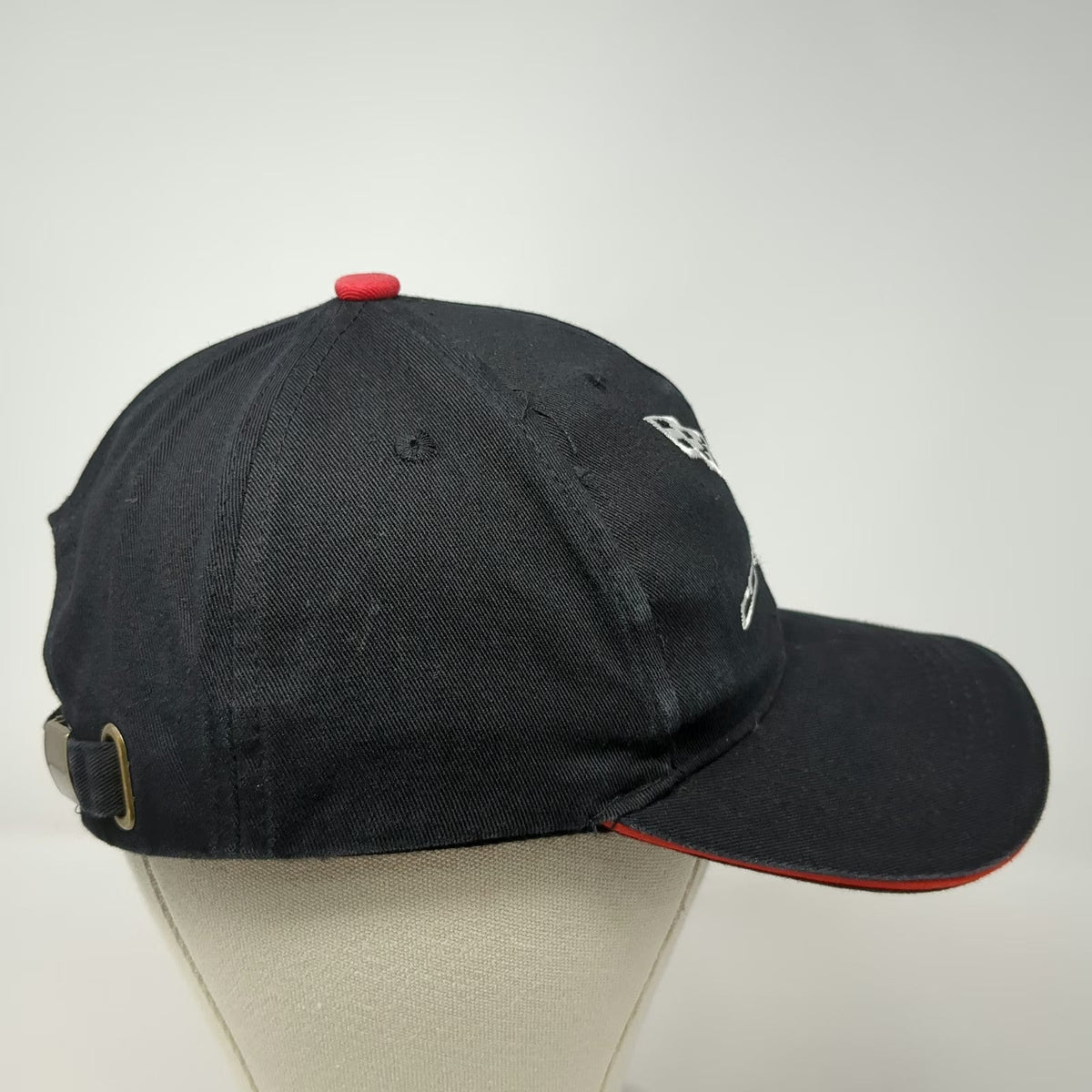 Corvette C7 Logo Baseball Cap Black One Size Cotton Embroidered Slideback Hat