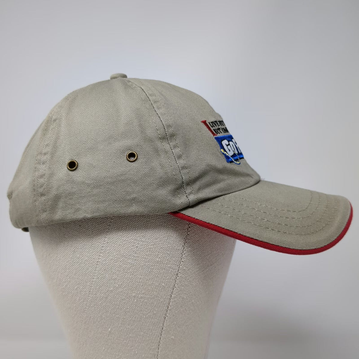 Paramount Outdoors Baseball Cap Beige One Size Fishing Graphic Slideback Hat
