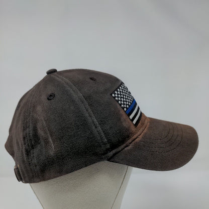 American Flag Honor Heroism Slideback Hat Black OSFA Patriotic Eagle Emblems