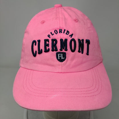 Clermont Florida Strapback Hat Pink One Size Embroidered ALYS Trading