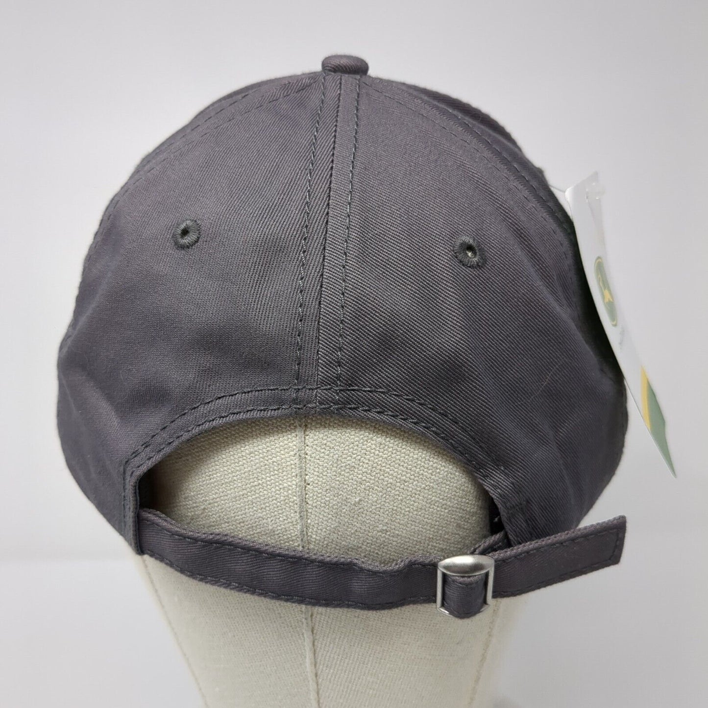 John Deere Low Profile Slideback Hat Gray OSFA Embroidered W/Tags
