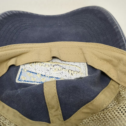 Ouray Trucker Hat Blue Beige One Size Space Needle Seattle 1962 Mesh Snapback