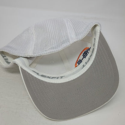 Yupoong Atlantic Home Loans Baseball Cap White Blue Orange One Size Mesh Hat