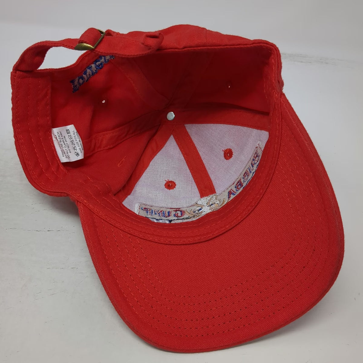 Bubba Gump Shrimp Co Red Baseball Cap One Size Forrest Gump Movie Promo Hat