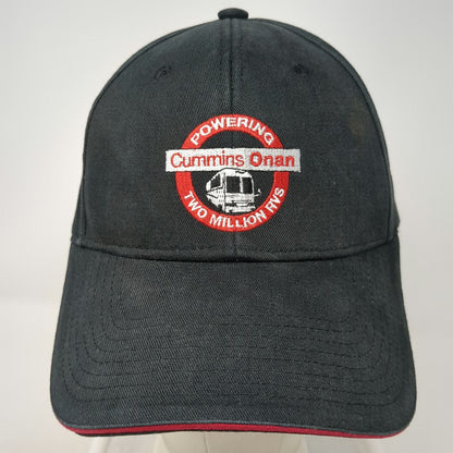 Cummins Onan Powering Two Million RVs Baseball Cap Black One Size Slideback Hat