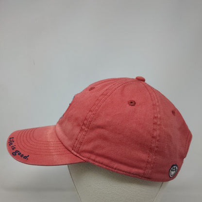 Life Is Good Adirondack Jake Chill Slideback Hat Red One Size Embroidered