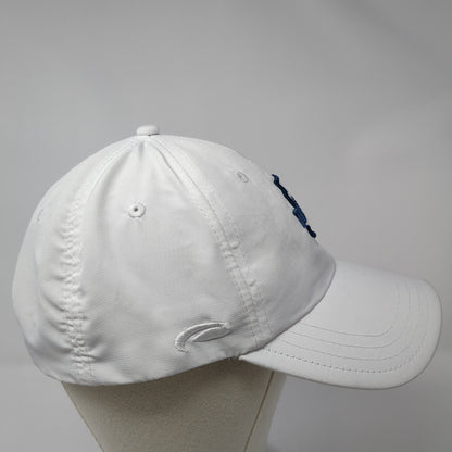 Torreon Strapback Hat White One Size Adjustable Embroidered Pukka