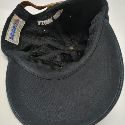 Adams Baseball Cap Black One Size Hawaii Aloha State Leather Strapback Hat
