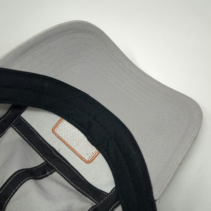 Banner & Oak 5 Panel Gray One Size Hat Mountain Graphic Slideback Patch Twill
