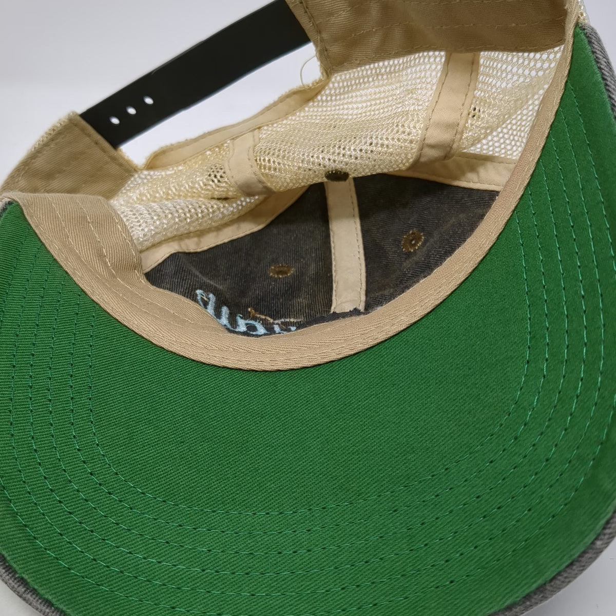 Legacy Trucker Hat Gray One Size Rockaway Beach Snapback Mesh Back Embroidered