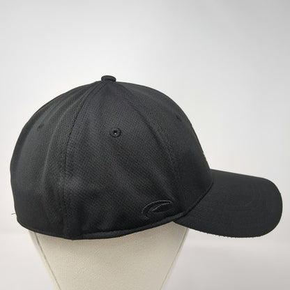 Pine Valley Baseball Cap Black XL Mesh Fitted Pine Tree Logo Hat Embroidered
