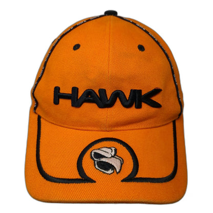 Hawk Baseball Cap Orange One Size Skateboarding Apparel Systems Logo Bird Hat