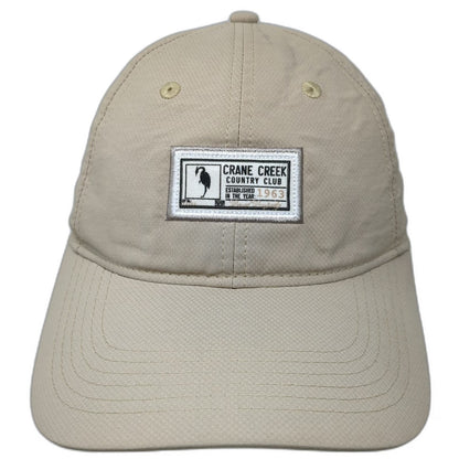 Ahead Beige Baseball Cap One Size Crane Creek Country Club Performance Hat