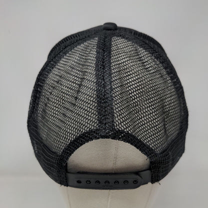 Boneyard Beer Skull and Bones Snapback Mesh Back Trucker Hat Black OSFM Otto